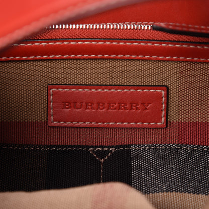 Burberry Canvas Mega Check Medium Ashby Hobo Cadmium Red 8 of 11
