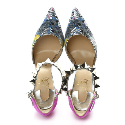 Christian Louboutin Specchio Brosse Paillettes Planet Chic 100 Pump 37.5 Version Multicolor 2 of 9