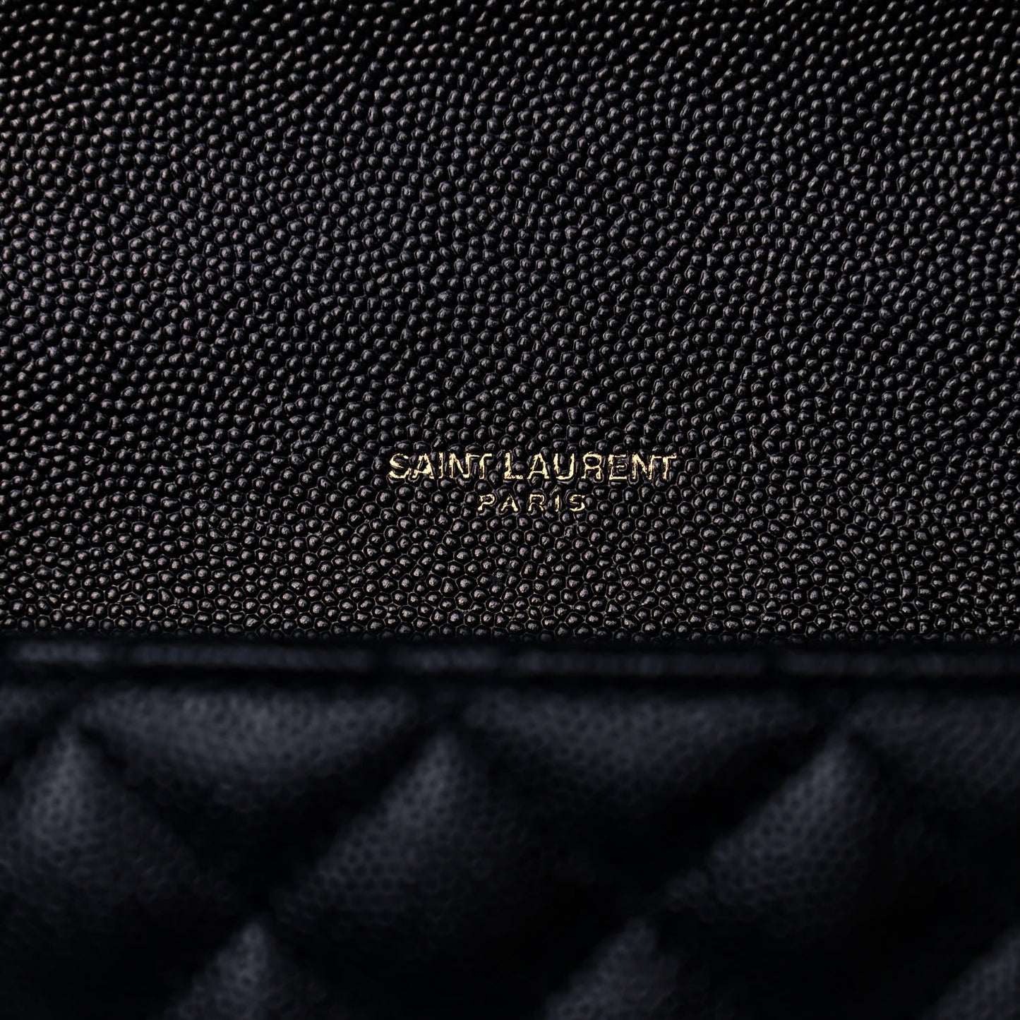 Calfskin Mixed Matelasse Triquilt Large Monogram Satchel Black