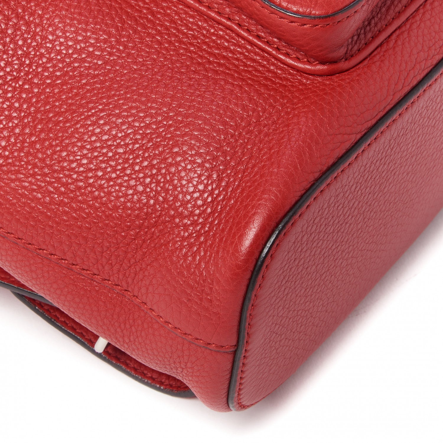 Gucci Calfskin Small Bamboo Backpack Red 5 of 9