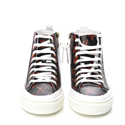 Louis Vuitton Catogram Stellar Sneaker Boots 36 Marron 2 of 9