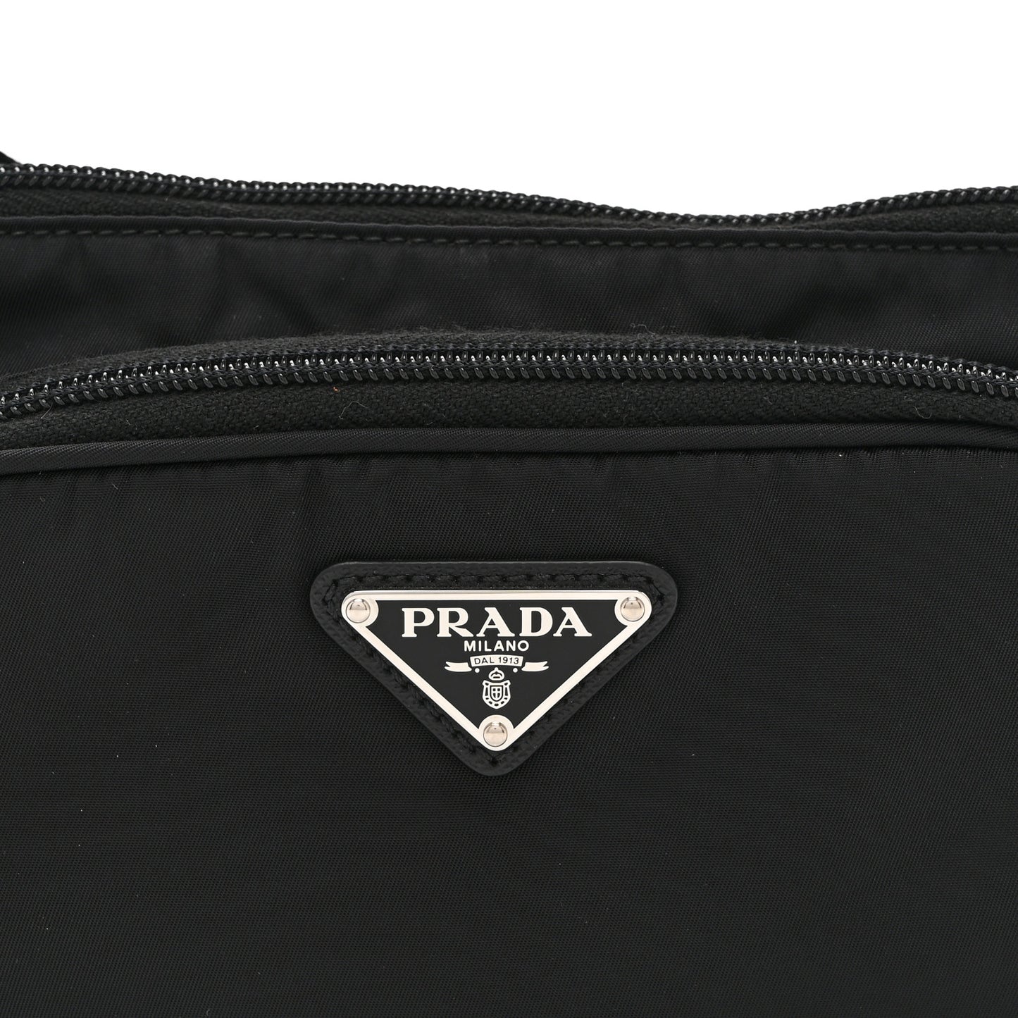 Re-Nylon Saffiano Belt Bag Black