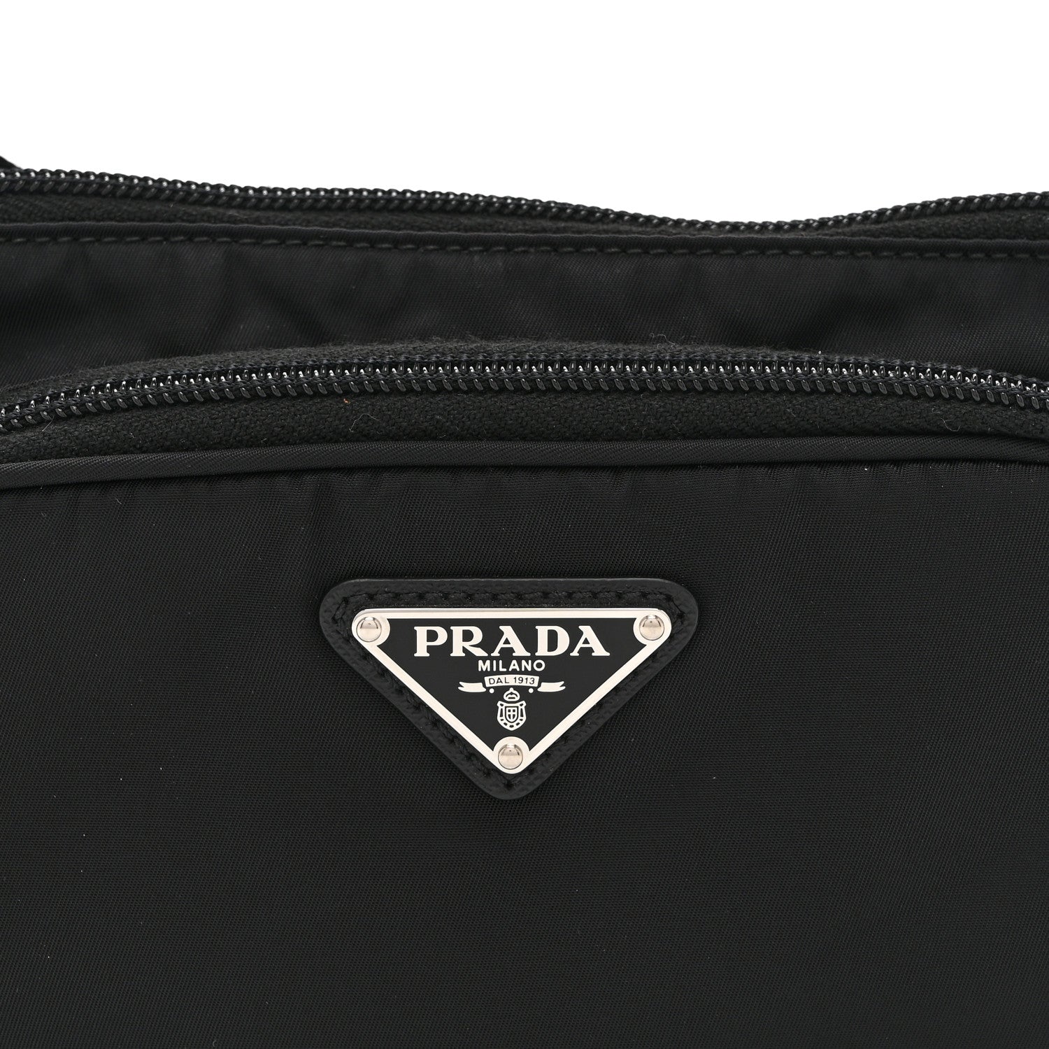 Prada Re-Nylon Saffiano Belt Bag Black 9 of 11