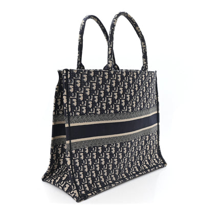Christian Dior Oblique Large Book Tote Blue Multicolor 3 of 10