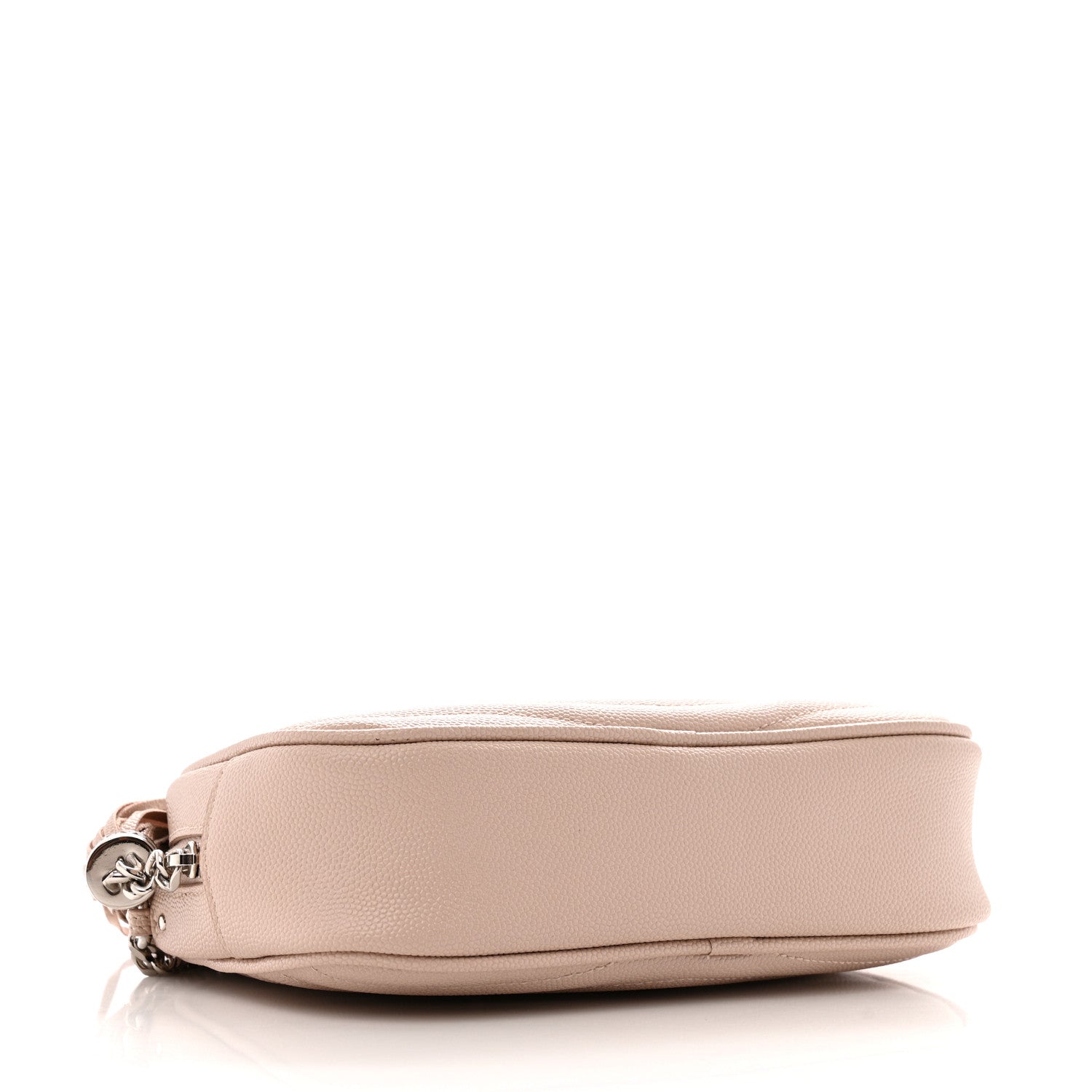 Saint Laurent Grain De Poudre Matelasse Monogram Mini Lou Camera Bag Marble Pink 4 of 11