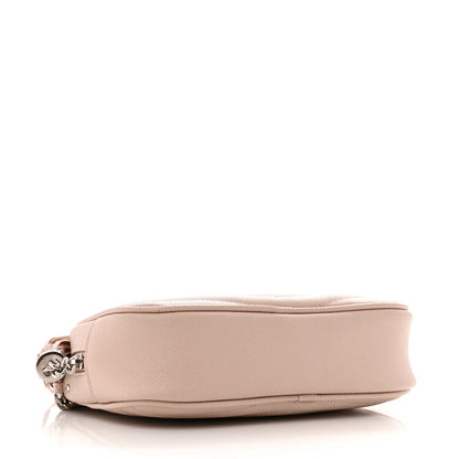 Saint Laurent Grain De Poudre Matelasse Monogram Mini Lou Camera Bag Marble Pink 4 of 11