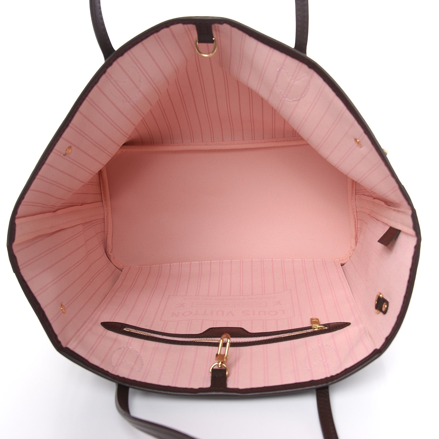 Louis Vuitton Damier Ebene Neo Neverfull MM Rose Ballerine 5 of 10
