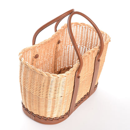 Hermes Barenia Wicker Osier Garden Party 5 of 11