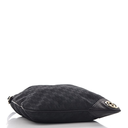 Gucci Monogram Medium New Britt Hobo Black 4 of 16
