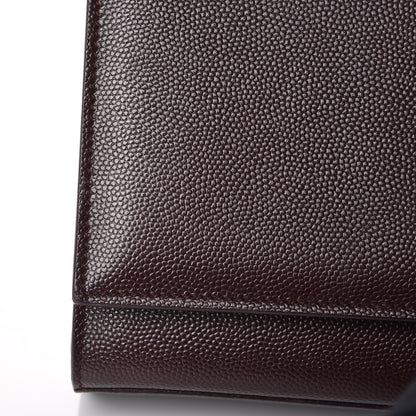 Saint Laurent Grain De Poudre Medium Classic Monogram Kate Satchel Amaranto 8 of 10