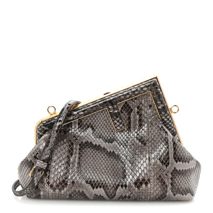 Fendi Snakeskin Small Fendi First Dark Grey 1 of 10