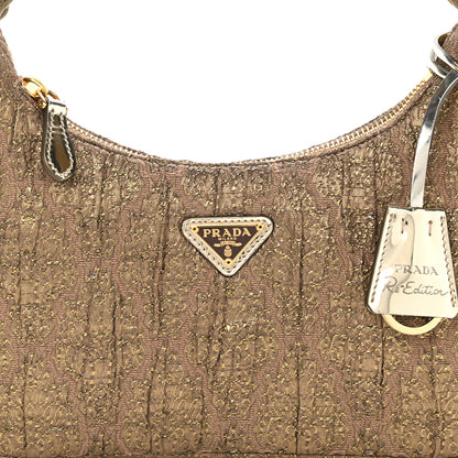 Prada Broccato Mini Re-Edition 2000 Bag Moro Losanga 8 of 11