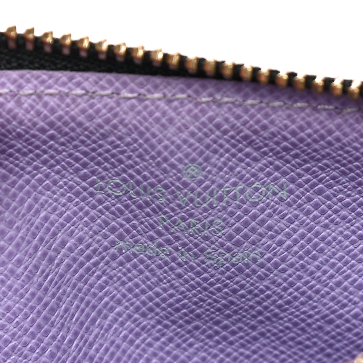Monogram Multicolor Key Pouch Black Violet