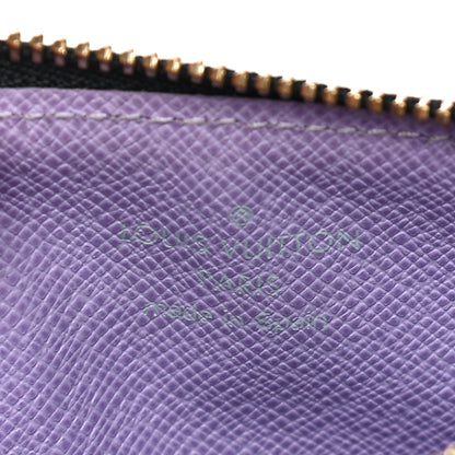 Louis Vuitton Monogram Multicolor Key Pouch Black Violet 6 of 9