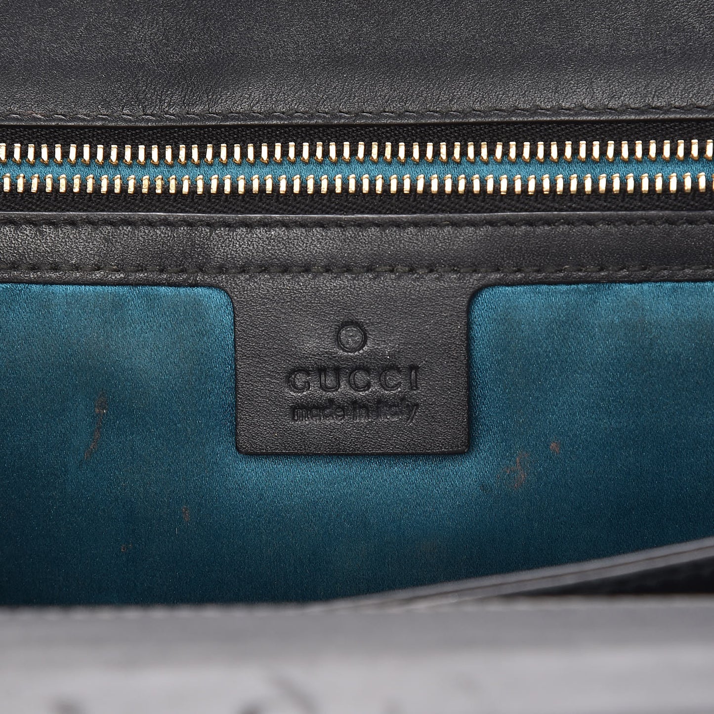 Suede Patent Web Dragon Embroidered Medium Ophidia Chain Shoulder Bag Blue Multicolor Black