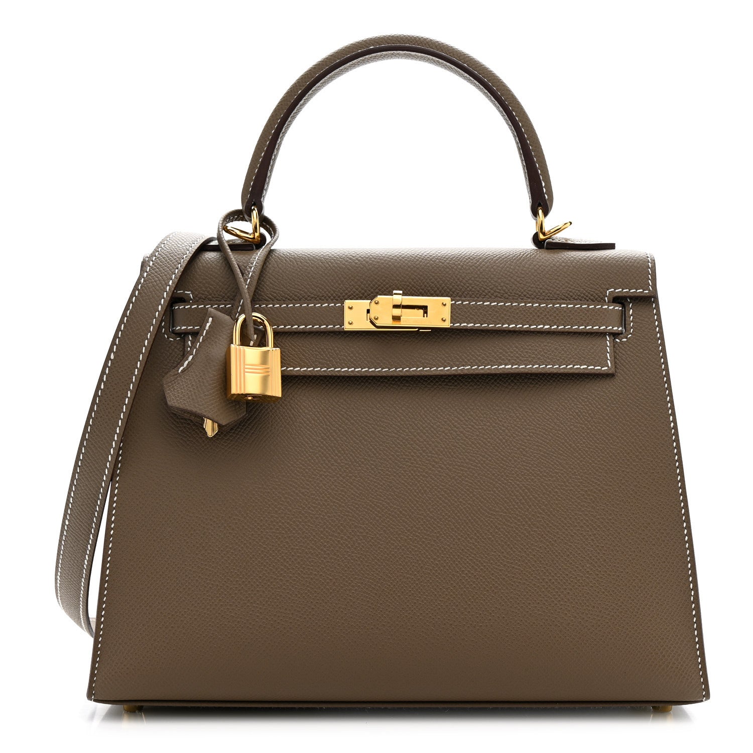 Hermes Epsom Kelly Sellier 25 Etoupe 1 of 11