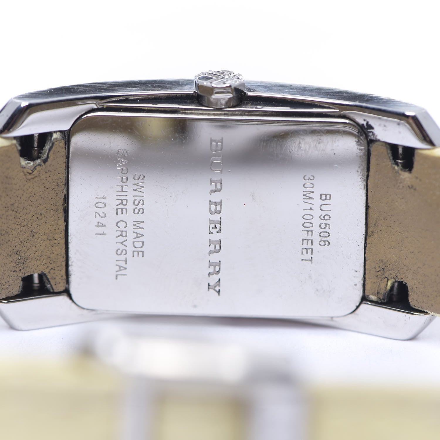 Burberry Stainless Steel Alligator Diamond Bezel 20mm Quartz Watch BU9506 4 of 9