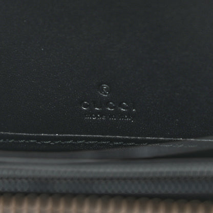 Gucci GG Supreme Monogram Osiride Zip Around Wallet Black Gold 6 of 9