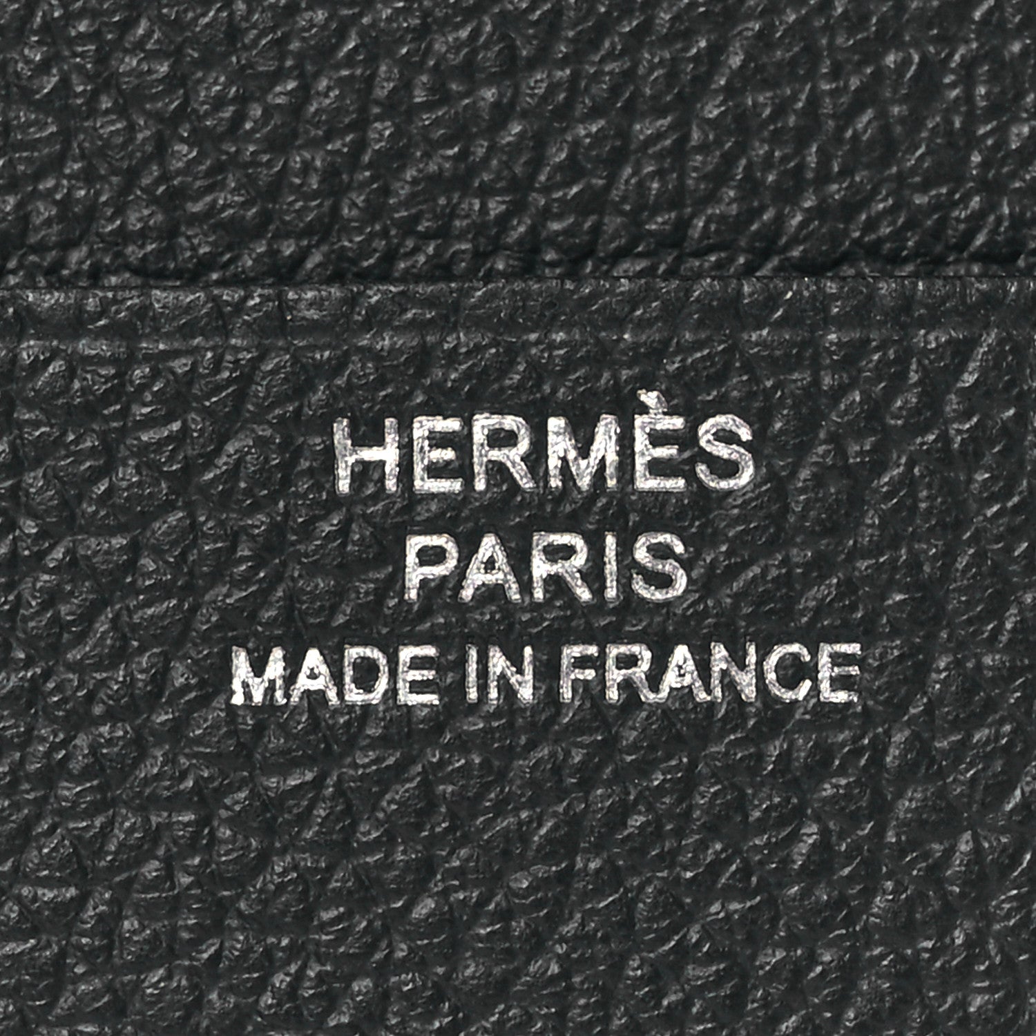 Hermes Evergrain H Sellier Card Holder Black 8 of 10