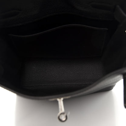 Hermes Taurillon Clemence Kelly Ado Backpack Black 4 of 10