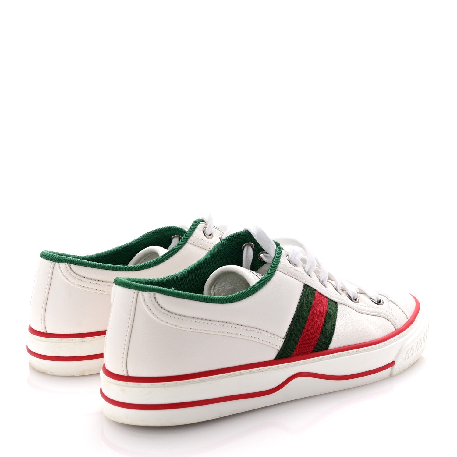 Gucci Canvas Web Womens 1977 Tennis Sneakers 38 White 5 of 8
