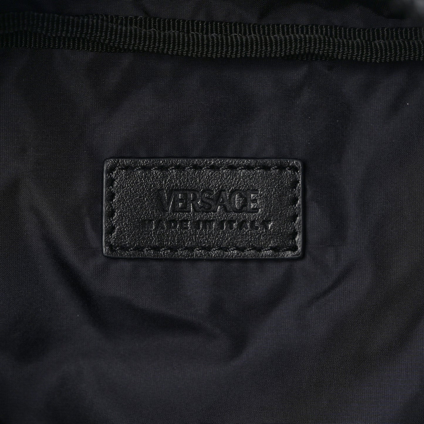 Nylon Palazzo Medusa Belt Bag Black Ruthenium