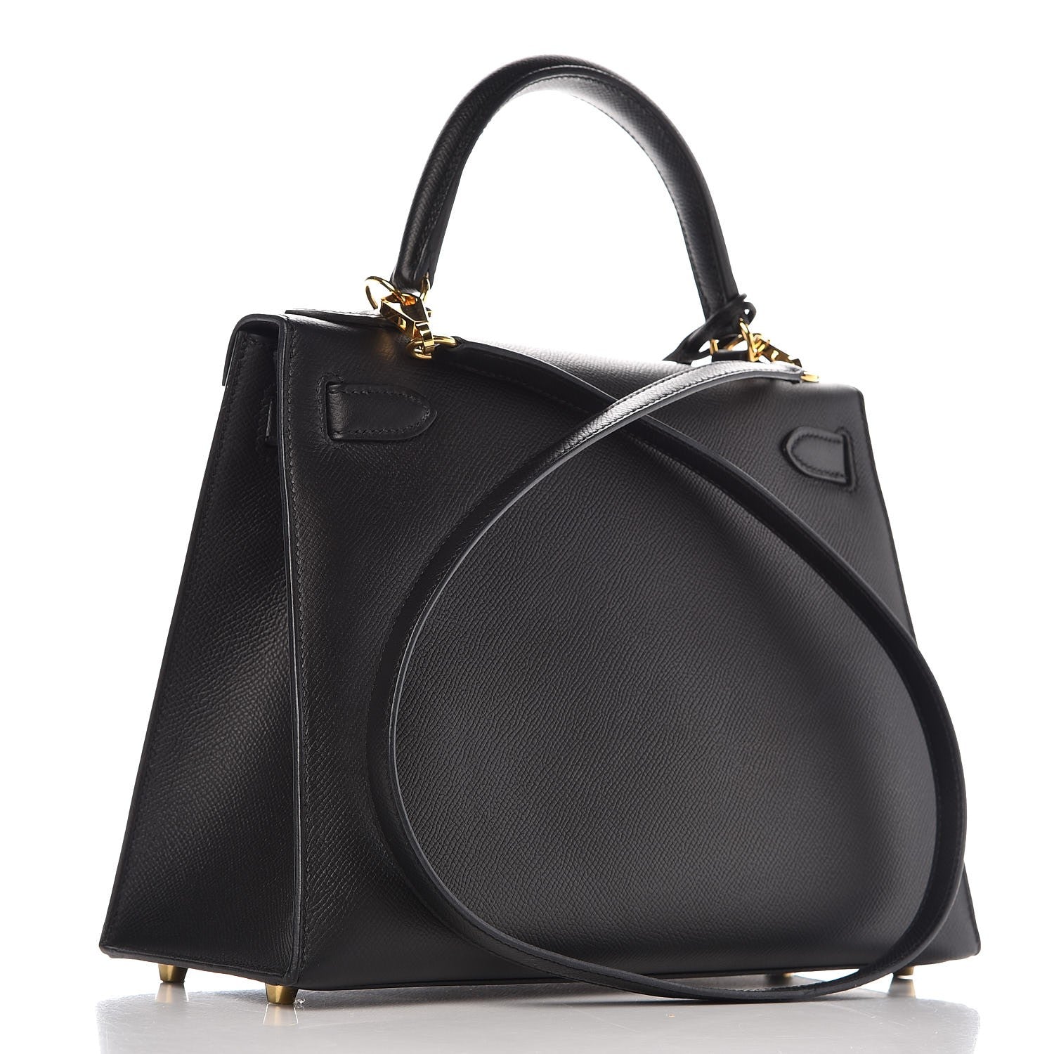 Hermes Epsom Kelly Sellier 28 Black 4 of 37
