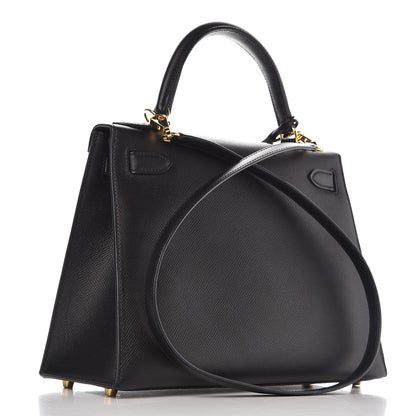 Hermes Epsom Kelly Sellier 28 Black 4 of 37