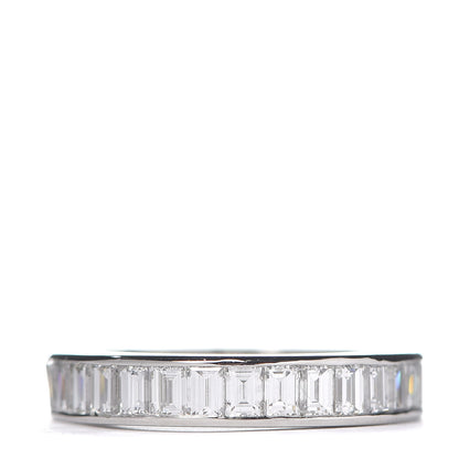 Tiffany Platinum Diamond 3mm Channel-Set Eternity Band Ring 51 5.75 1 of 5