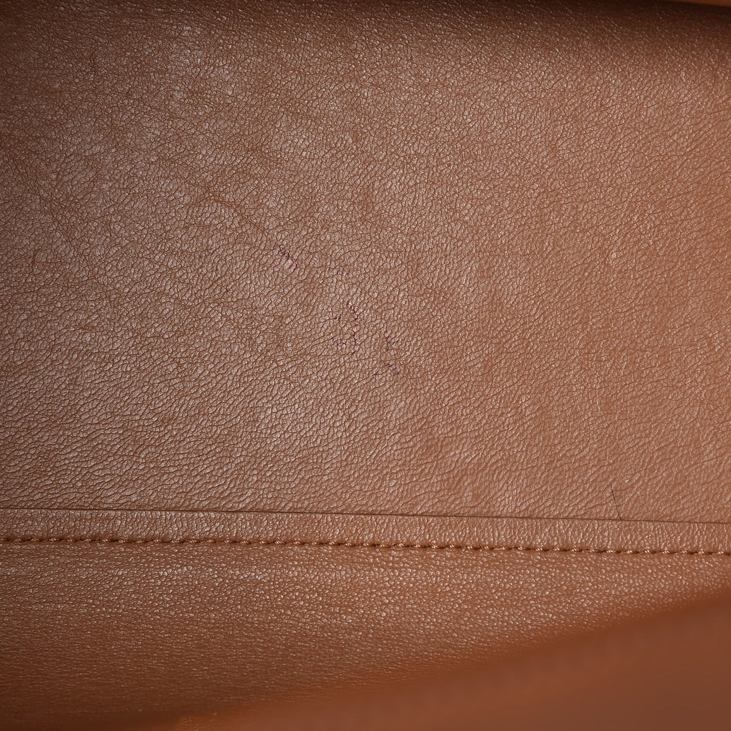 Natural Calfskin Suede Medium Trapeze Tan