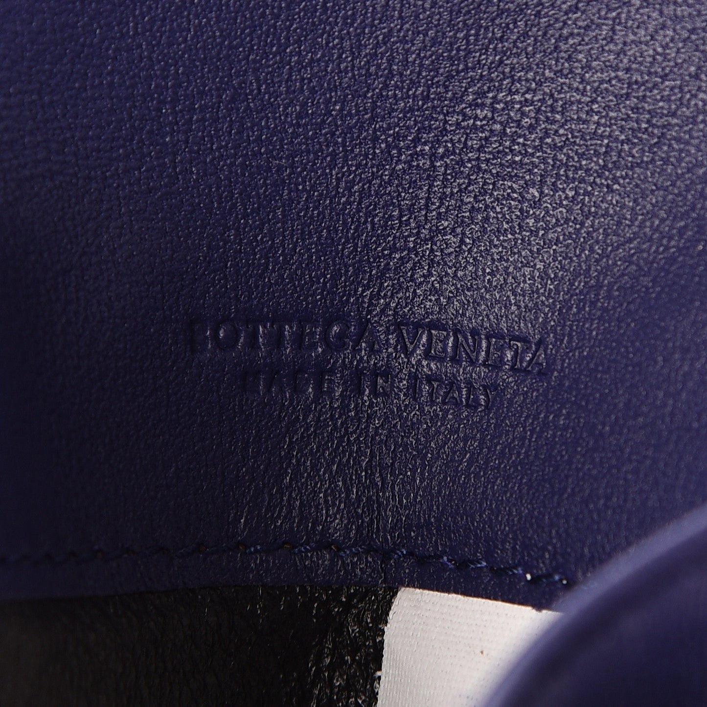 Nappa Intrecciato Ayers Intrecciato Card Case Dark Blue