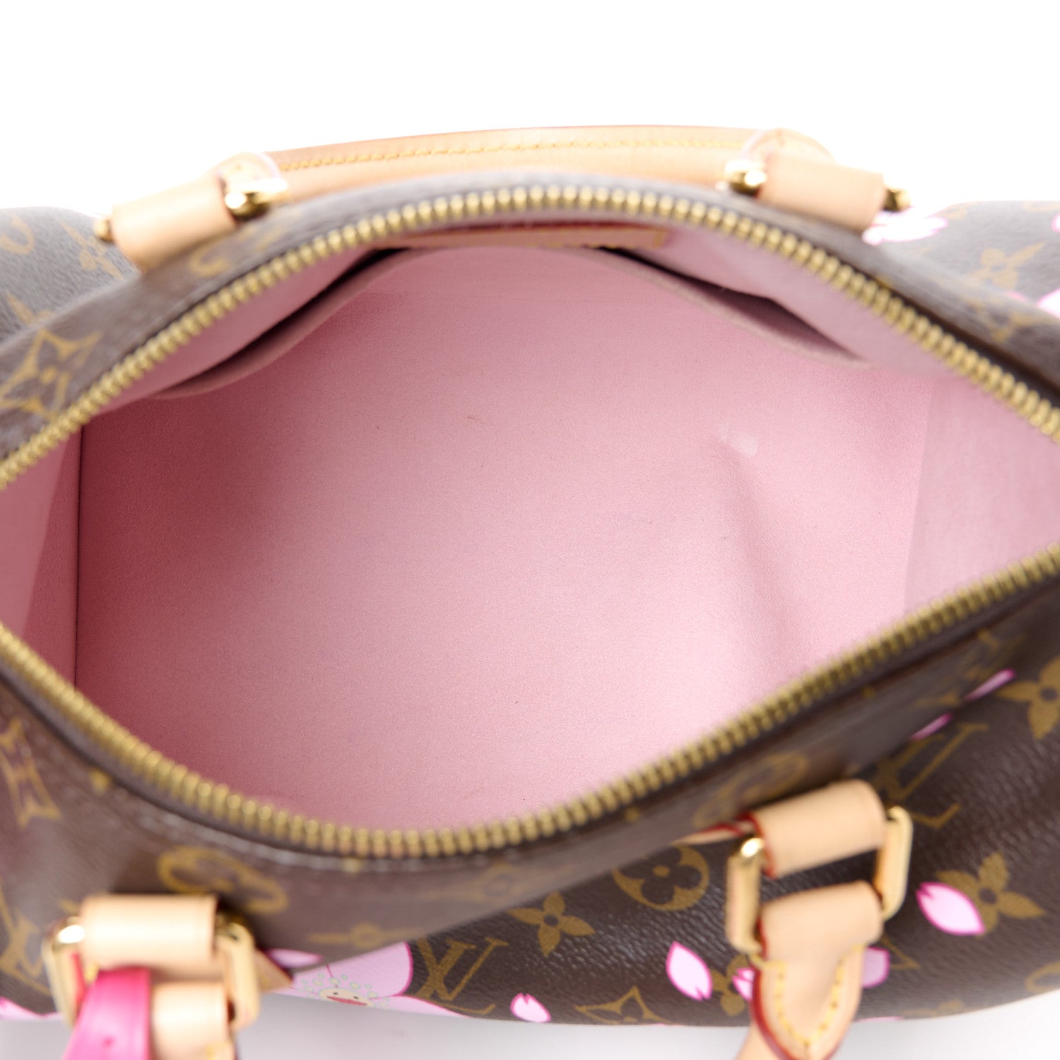 Louis Vuitton LV X TM Monogram Cherry Blossom Speedy Bandouliere 25 Sakura Brown 5 of 12