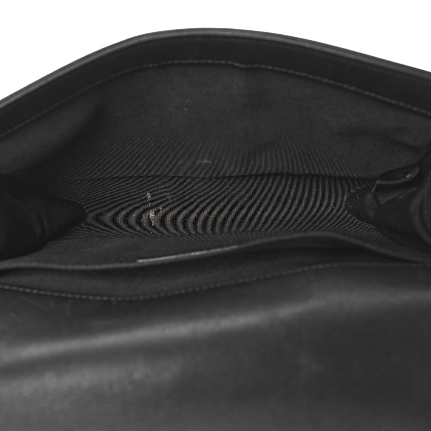 Calfskin Quilted Medium Boy Flap Black