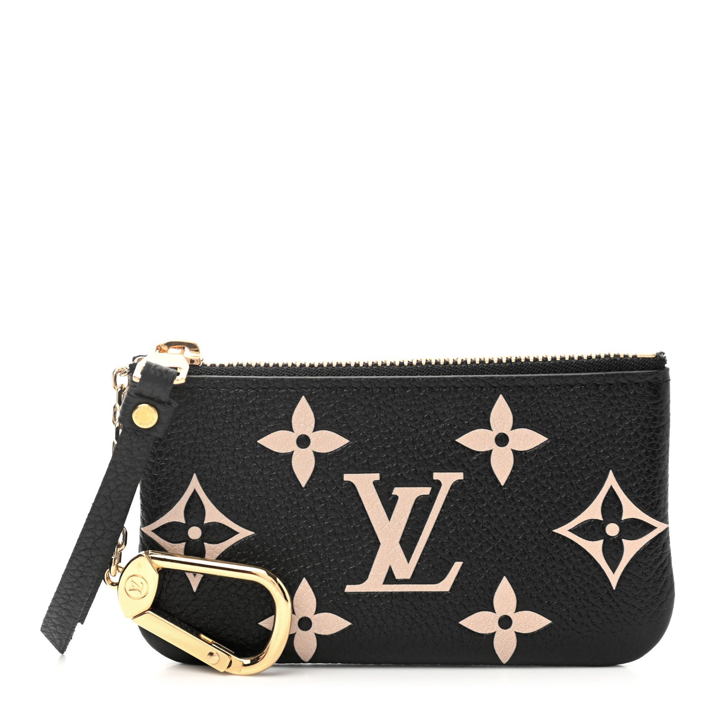 Empreinte Monogram Giant Key Pouch Black Beige
