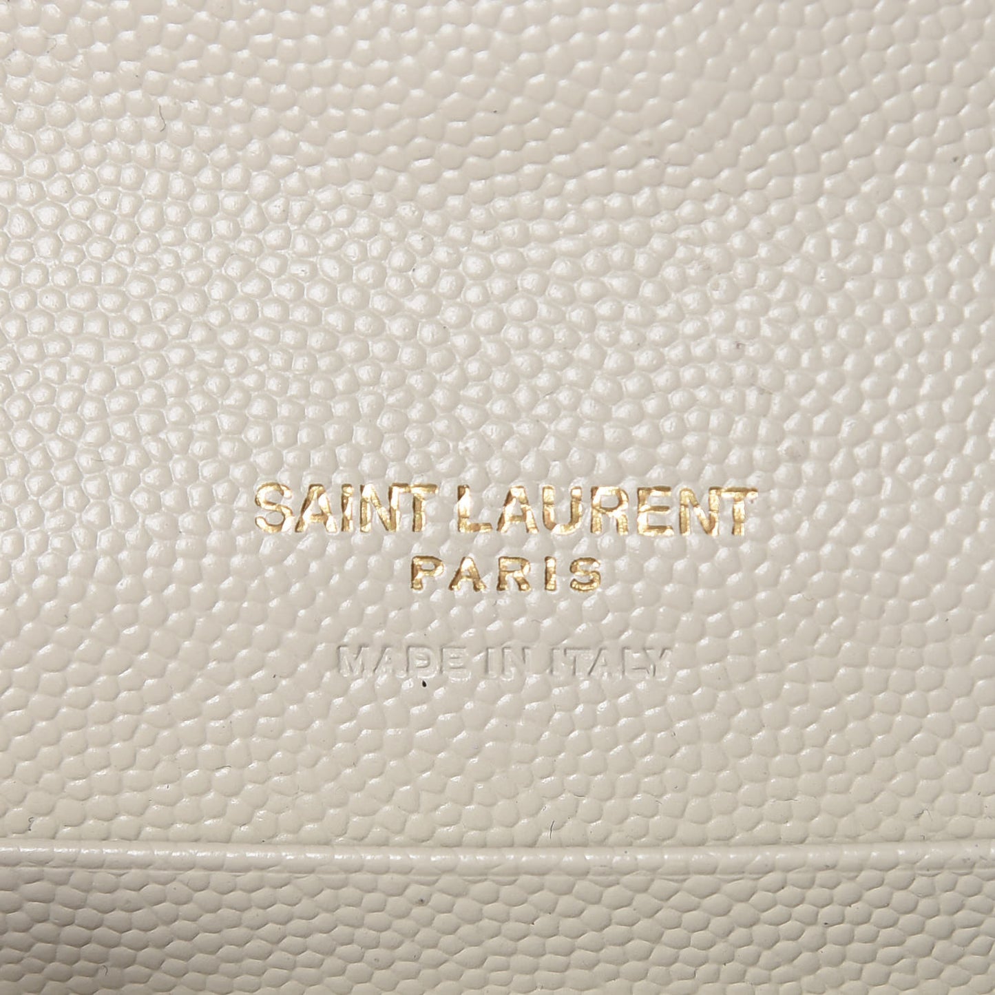Grain De Poudre Matelasse Chevron Small Monogram Envelope Wallet Crema Soft