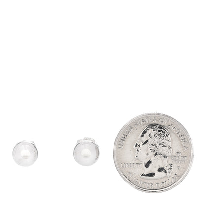 Tiffany Sterling Silver 8mm HardWear Ball Earrings 2 of 4