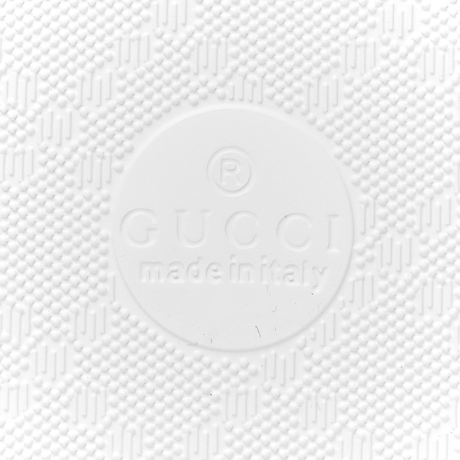 Gucci Rubber Chevron Mens GG Thong Flat Sandals 8 Great White 6 of 8
