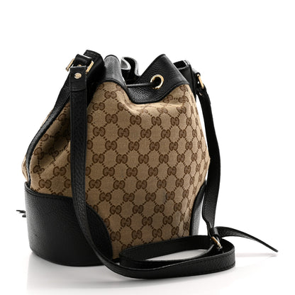Gucci GG Monogram Calfskin Bucket Bag Black 3 of 14