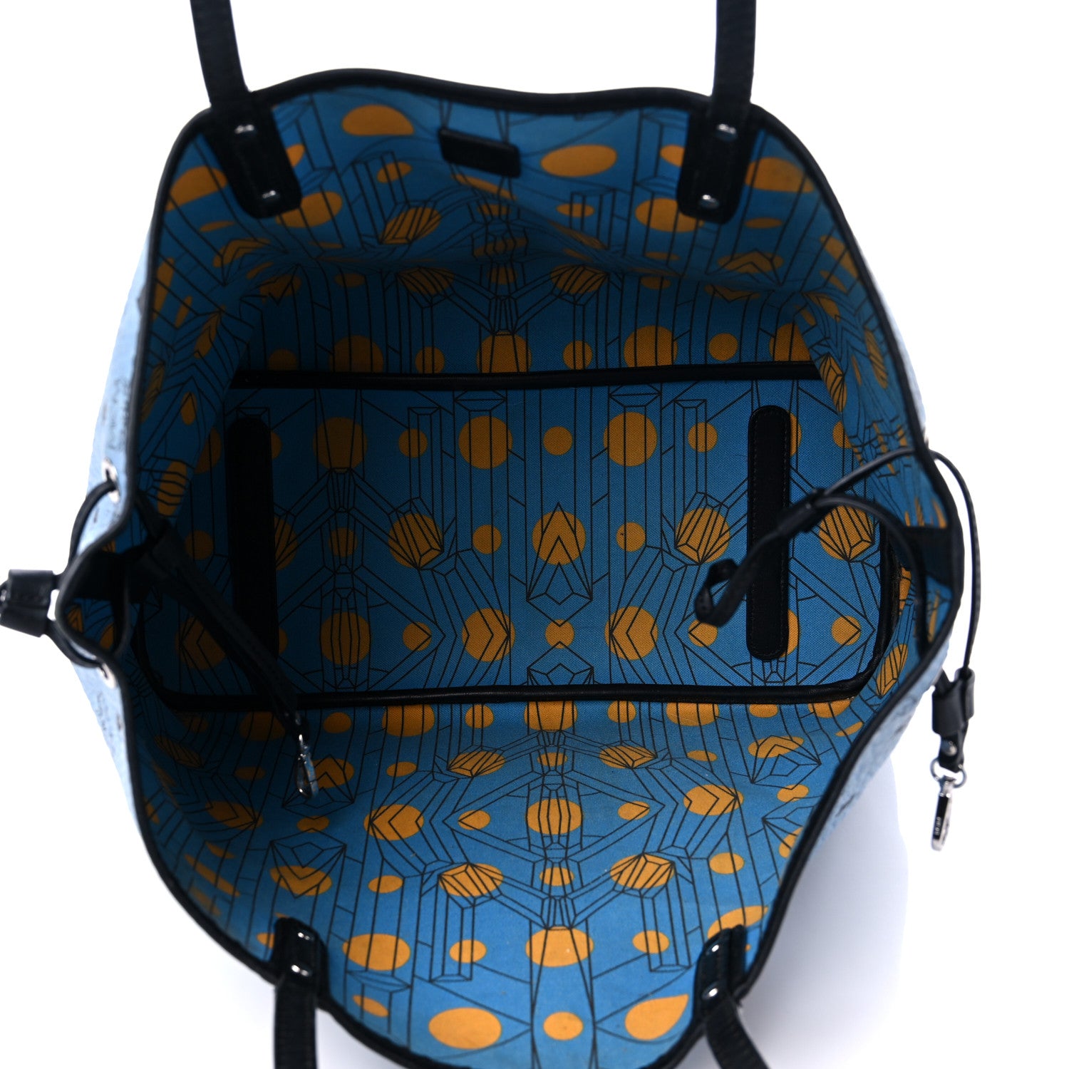 MCM Visetos Large Project Reversible Shopper Tote Munich Blue 6 of 21