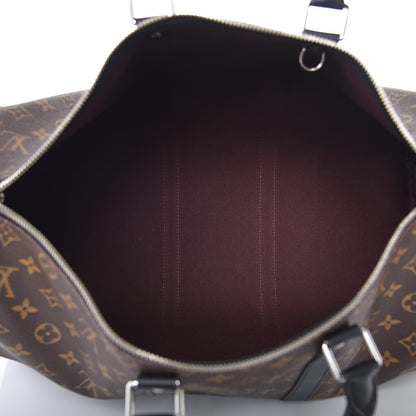 Louis Vuitton Monogram Macassar Keepall Bandouliere 45 5 of 7