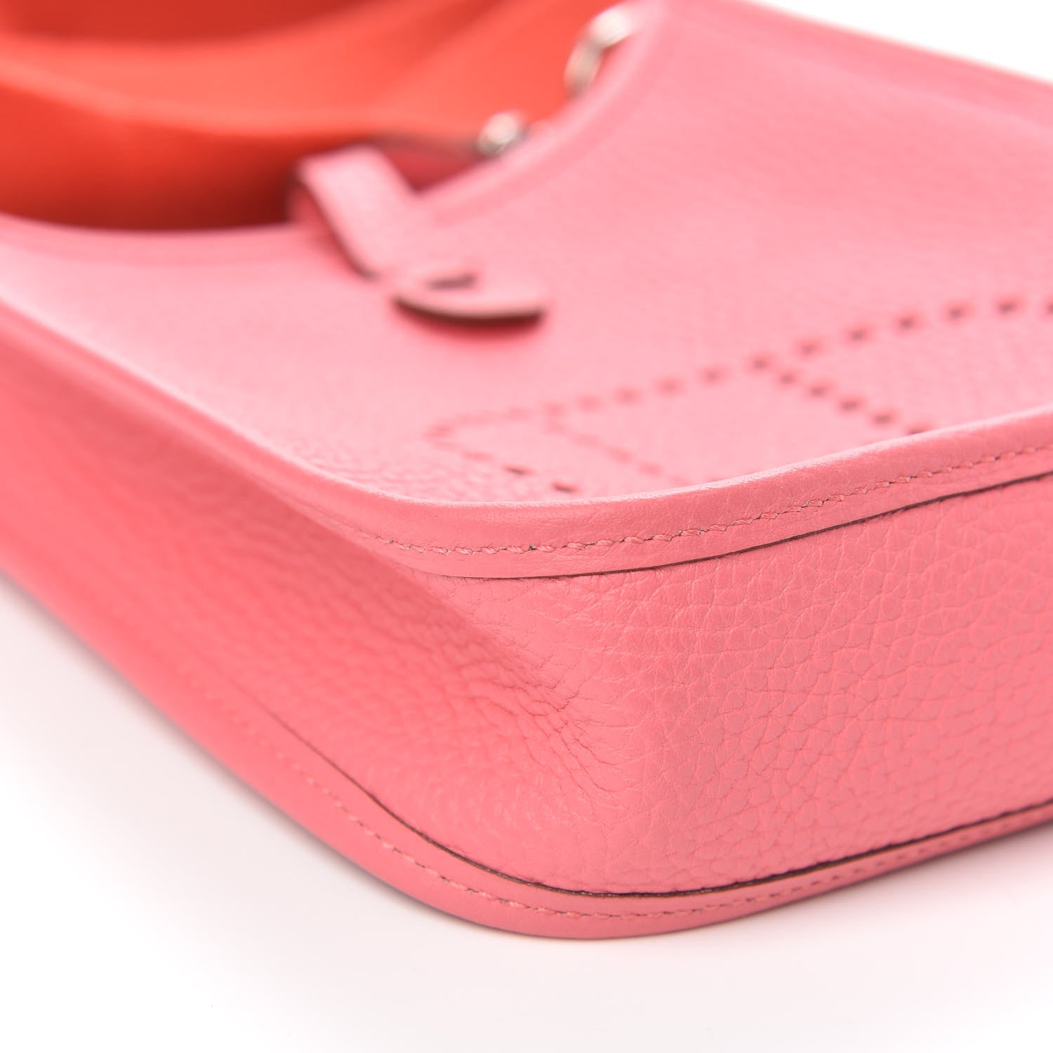 Hermes Taurillon Clemence Amazone Evelyne TPM Rose Azalee Rouge Pivoine 8 of 10