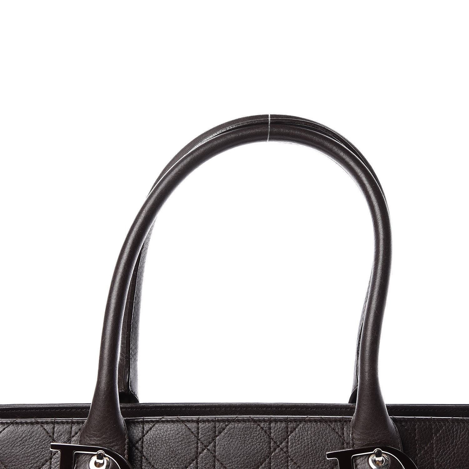 Christian Dior Calfskin Cannage Shoulder Bag Dark Brown 20 of 24