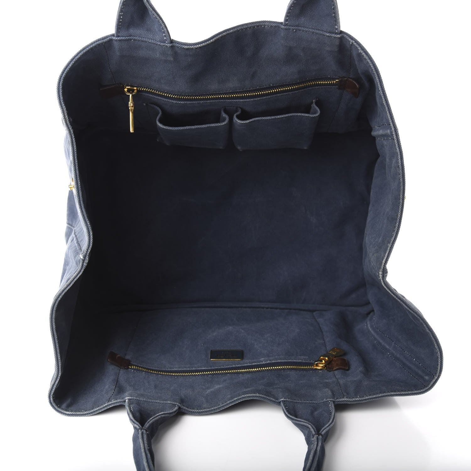 Prada Canvas Canapa Logo Tote Blue 5 of 9