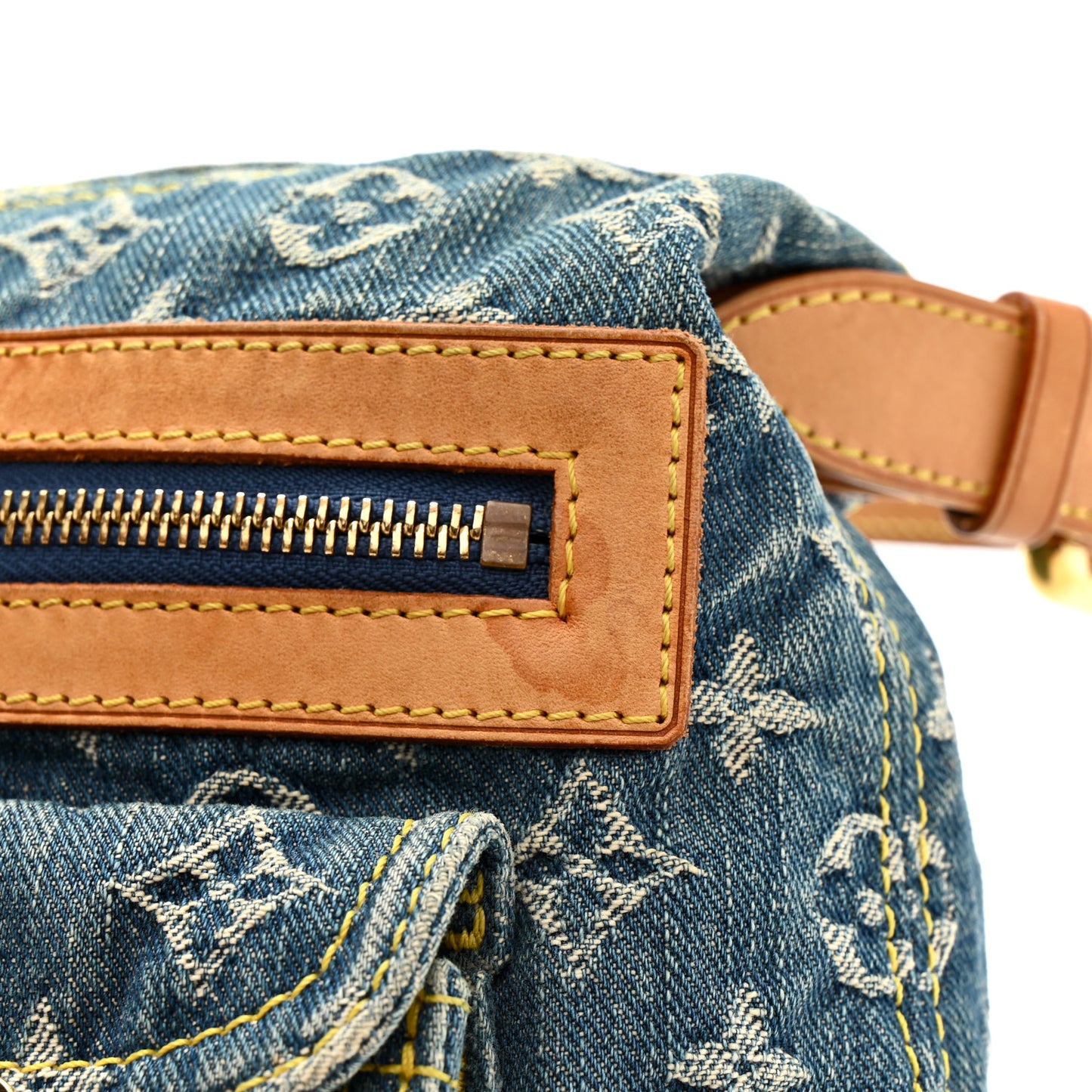 Monogram Denim Baggy PM Blue