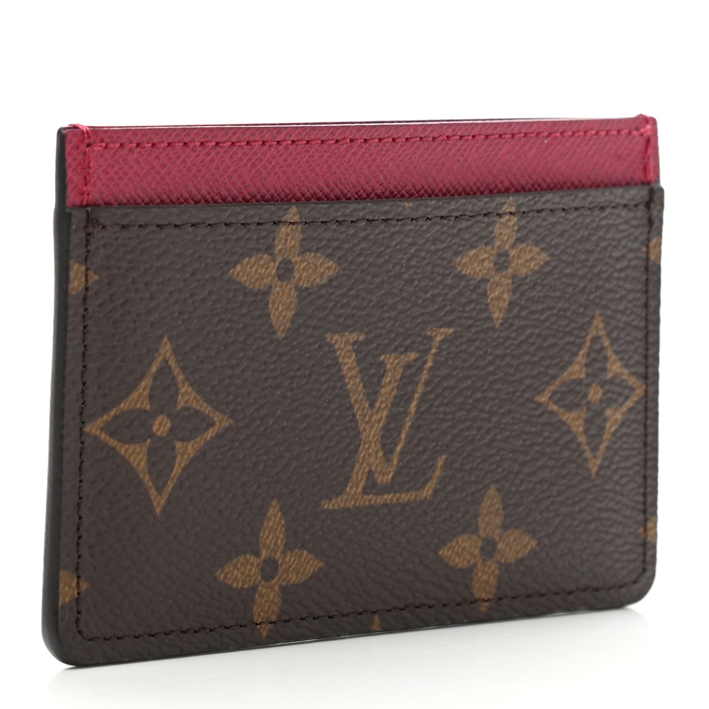 Monogram Card Holder Fuchsia