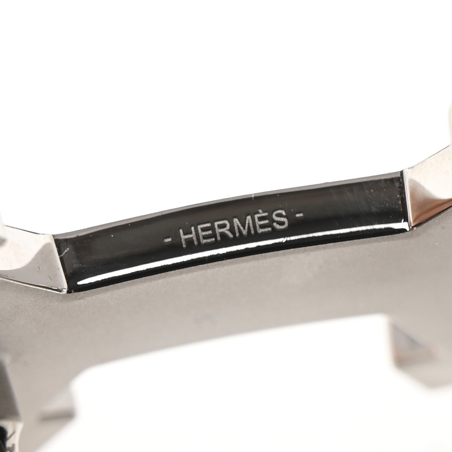 Hermes Enamel Street 32mm H Belt Buckle Black 3 of 4