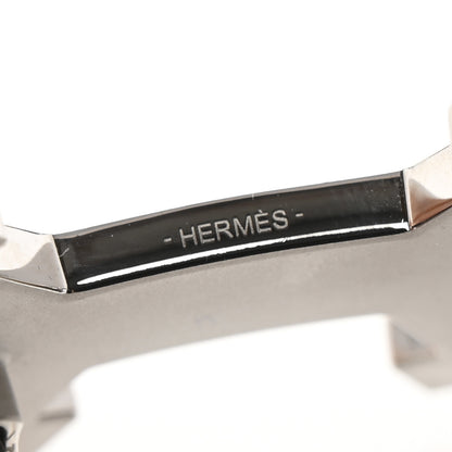 Hermes Enamel Street 32mm H Belt Buckle Black 3 of 4
