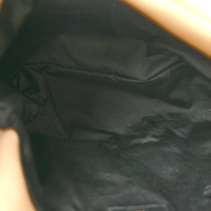 Saint Laurent Lambskin Quilted Medium Loulou Puffer Monogram Chain Satchel Dark Beige 5 of 10