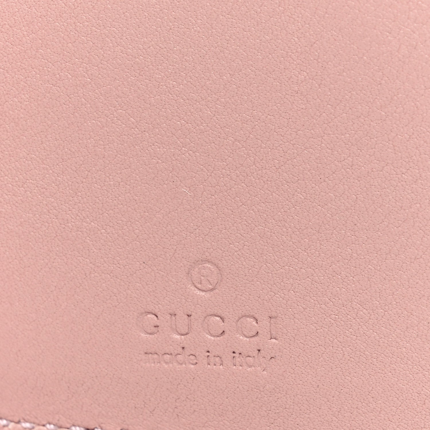 Gucci Smooth Calfskin GG Emblem Medium Zip Wallet Pink 6 of 7