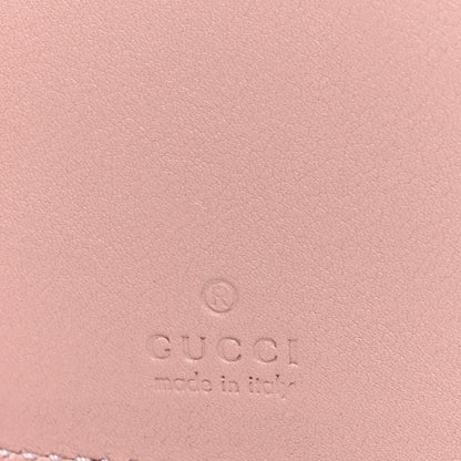 Gucci Smooth Calfskin GG Emblem Medium Zip Wallet Pink 6 of 7